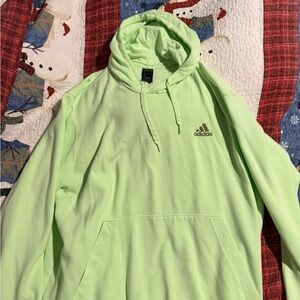 Adidas Men's Light Green Hoodie